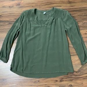 Old Navy Green Long Sleeve XS Top